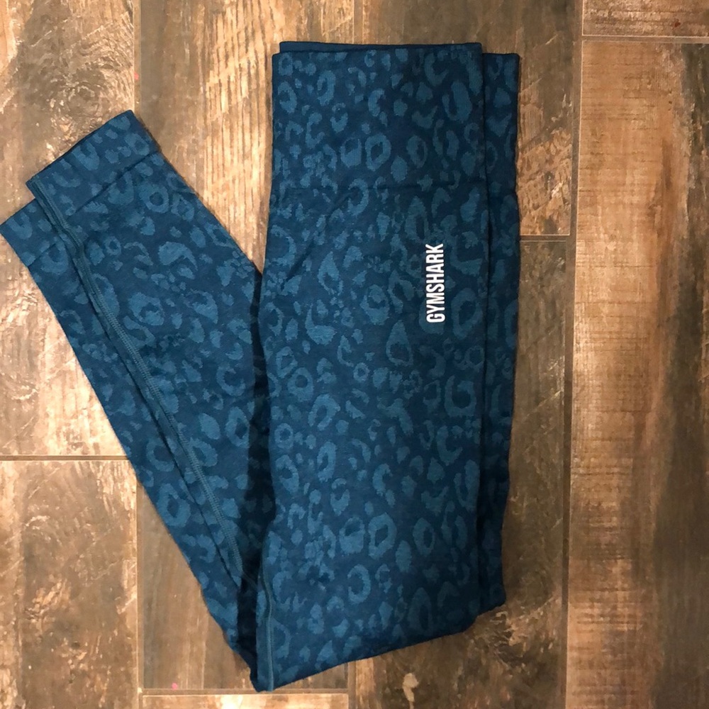 Gymshark Adapt Animal Seamless Leggings- Teal